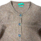 Benetton Knitted Cardigan Wool Brown - M