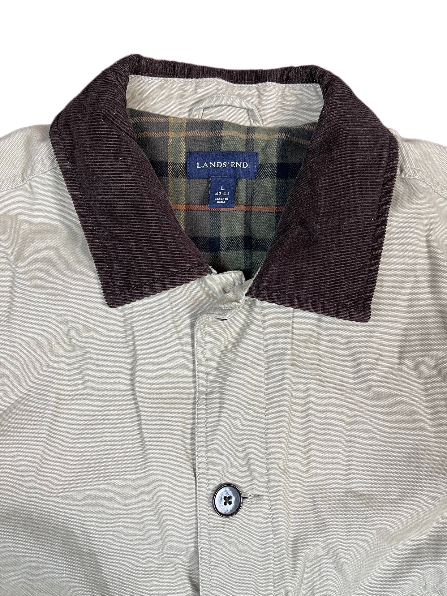 Vintage Lands' End Jacket Cream Old Money - L