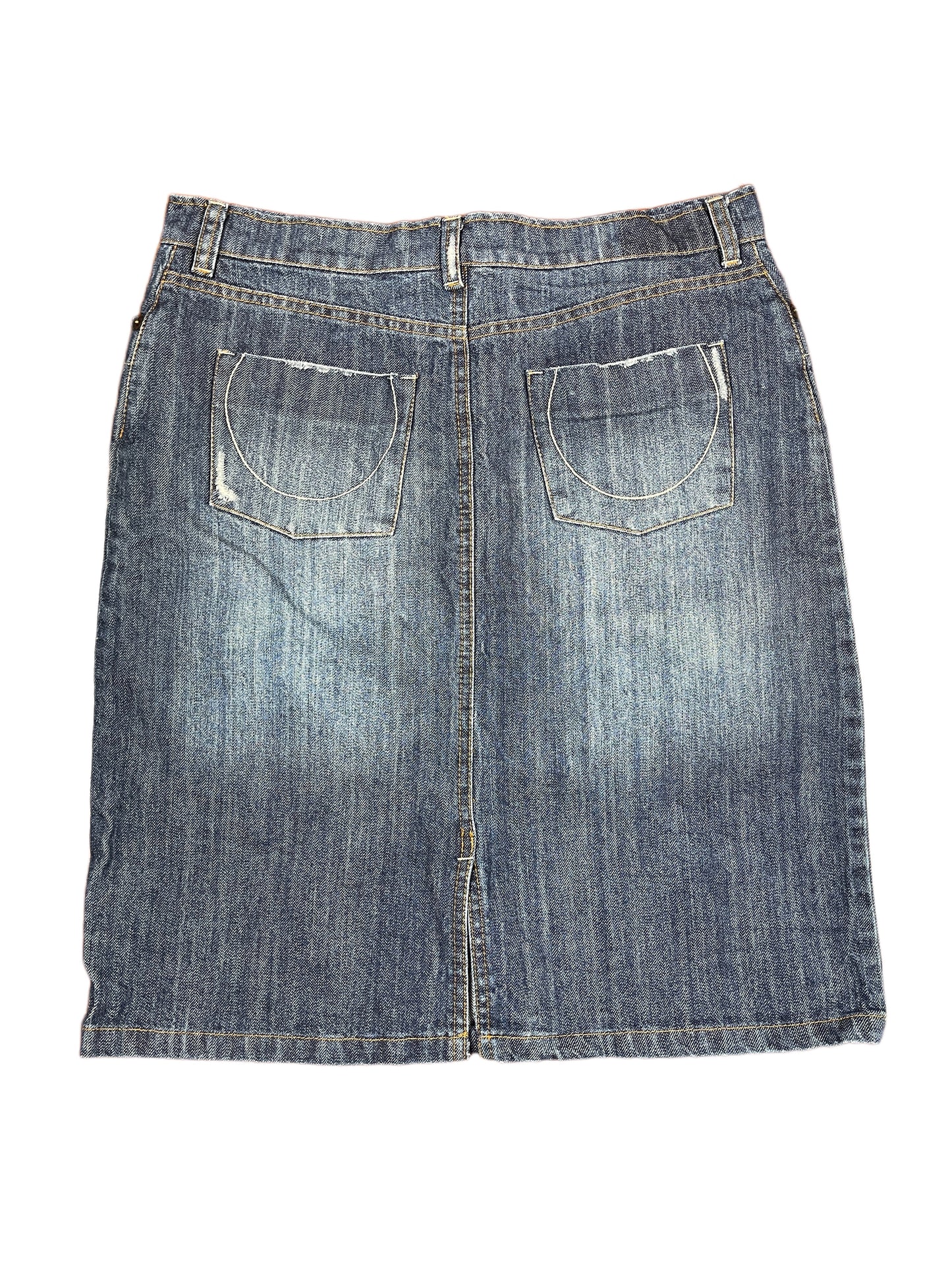 Y2k Yerse Denim Skirt Blue - M