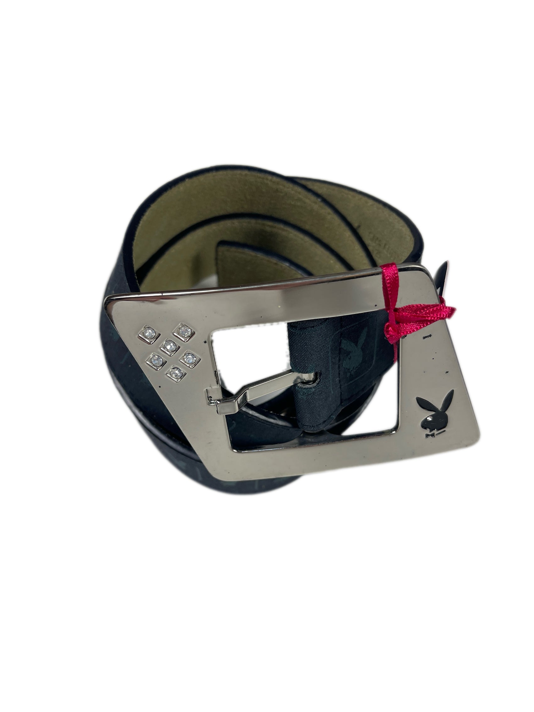 Y2k Playboy Belt Black 2004