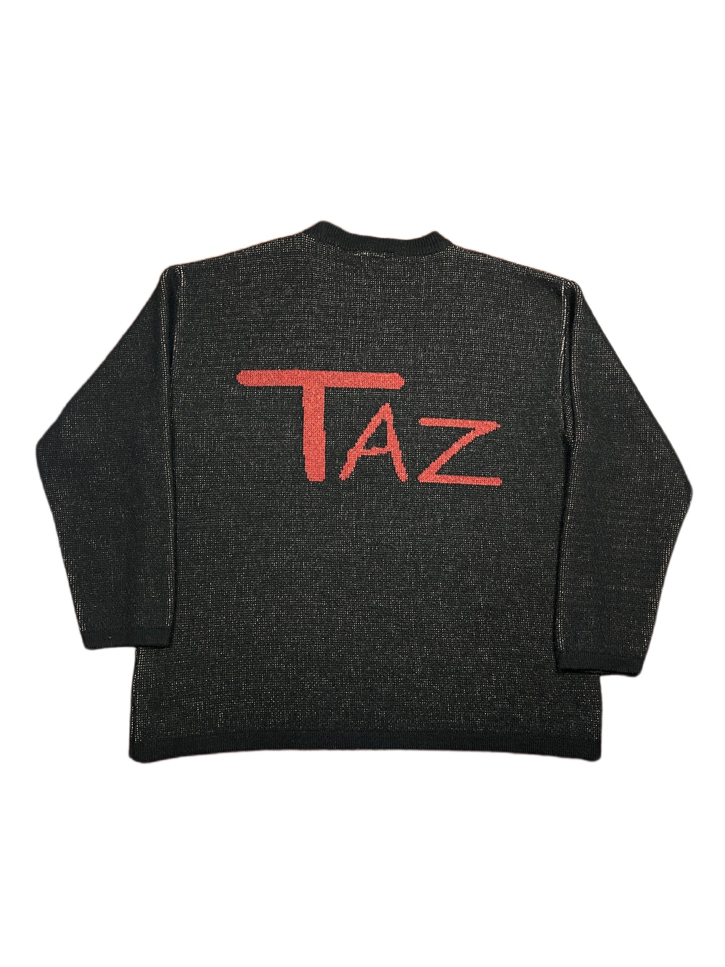 Vintage Looney Tunes 2002 TAZ Tasmanian Devil Chunky Knit Sweatshirt - XXL