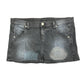 Benetton Mini Denim Skirt Black Gray XL
