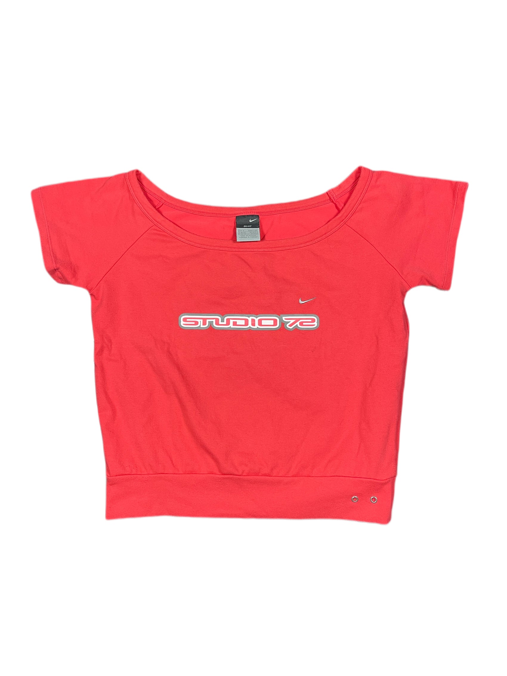 Y2k Nike 2000s Short Sleeve Top Red - M