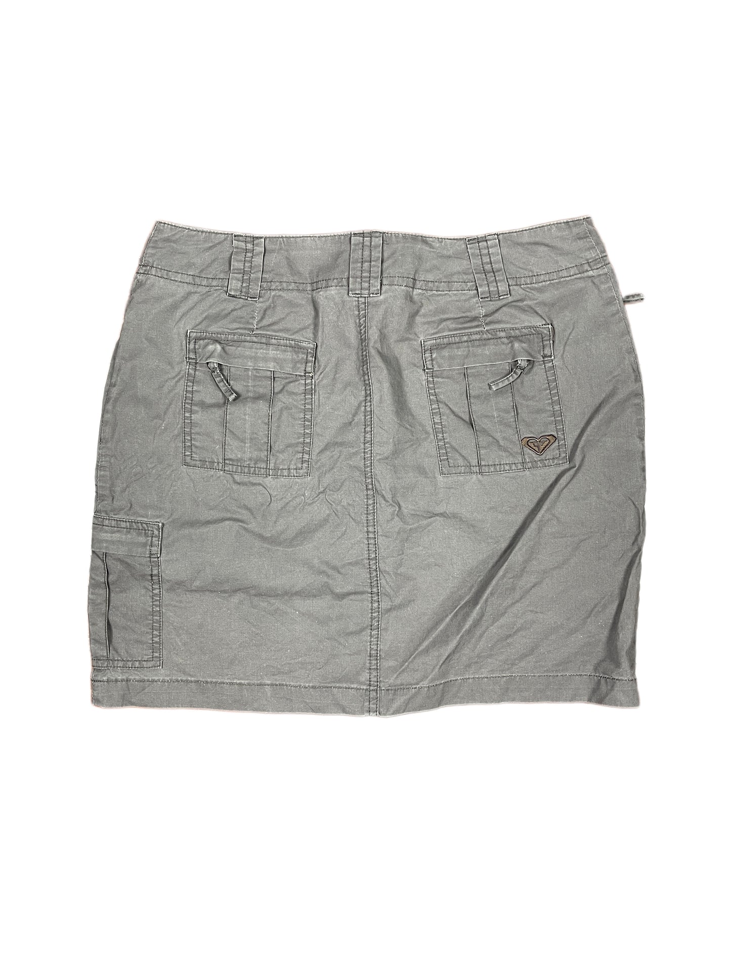 Y2k Roxy Mini Skirt Gray - S
