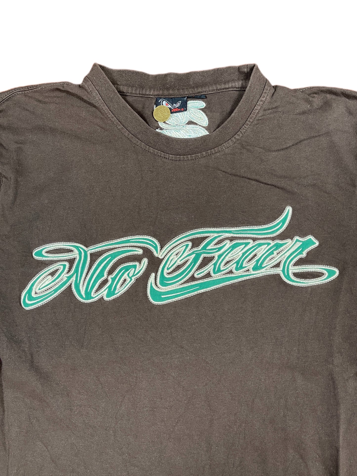 Y2k No Fear Longsleeve Khaki - L