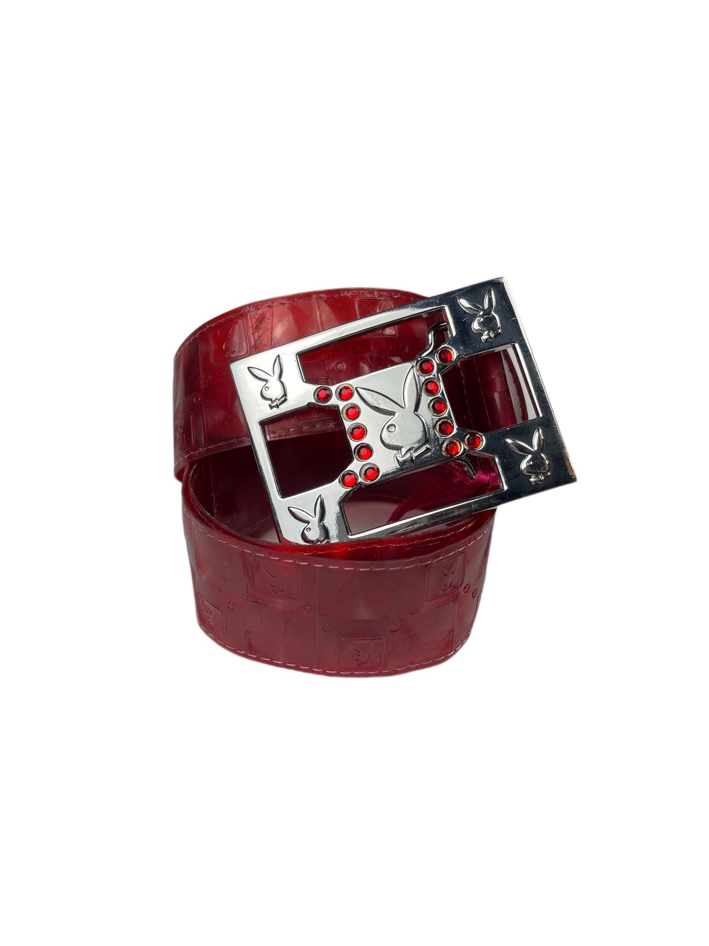 Y2k Playboy Belt Red 2004