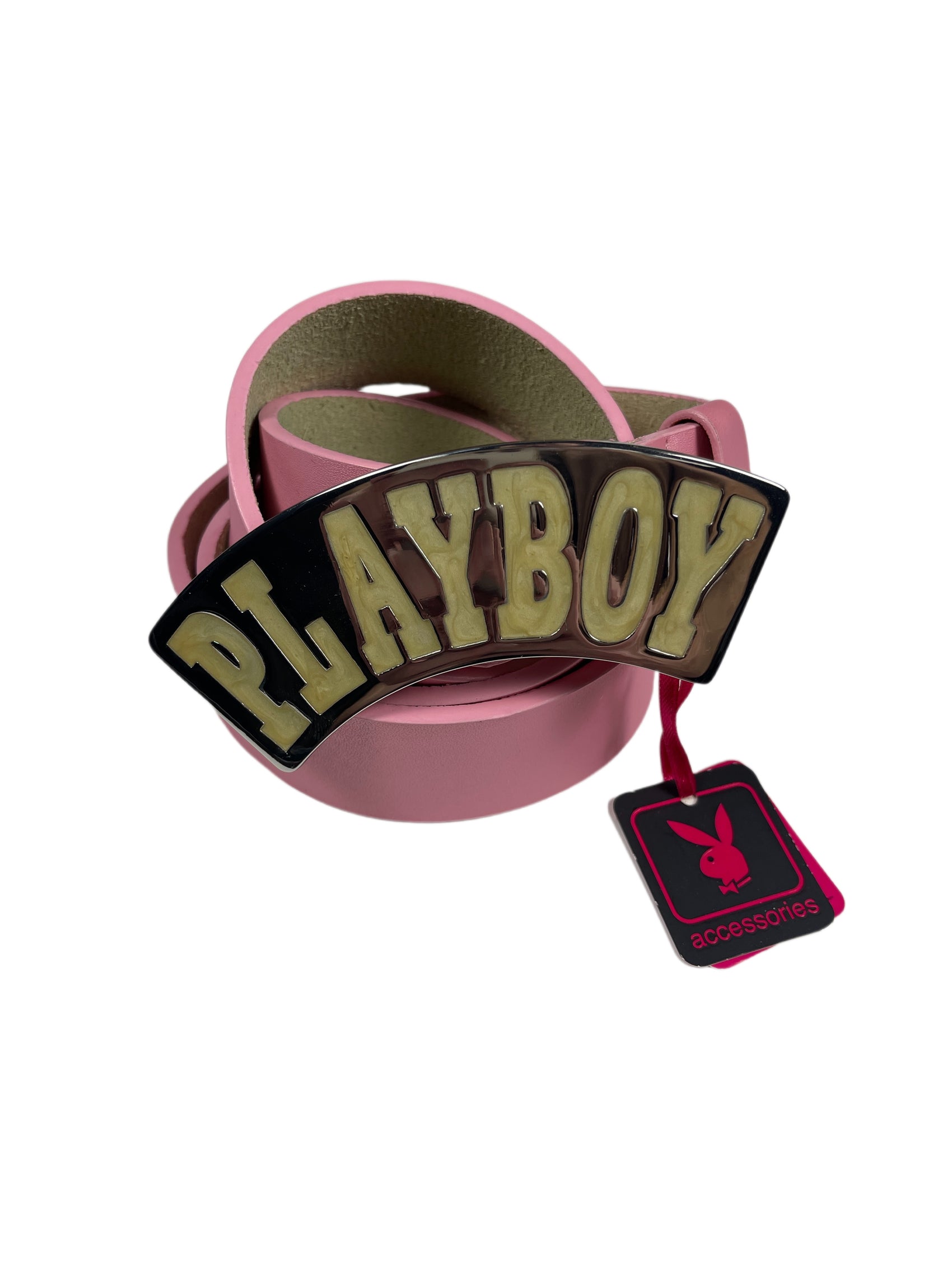 Y2k Playboy Leather Plug In Belt Pink 2004