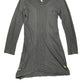 Y2k Skunkfunk Long Sleeve Dress Gray - M