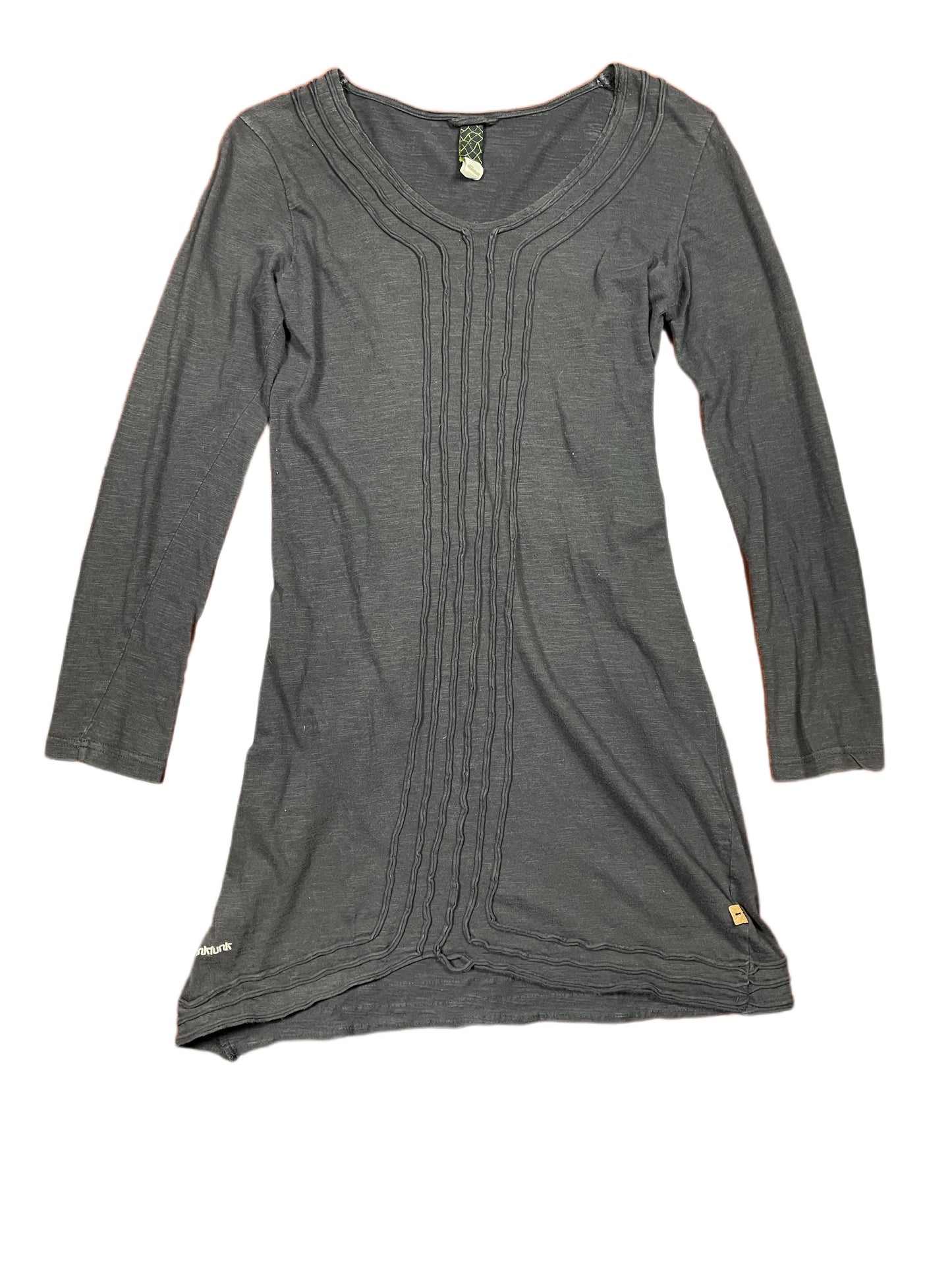 Y2k Skunkfunk Long Sleeve Dress Gray - M