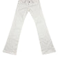 Y2k Fornarina 2000s Bootcut Low Waist Denim Pants White - S/M