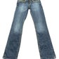 Y2k Miss Sidecar Bootcut Low Waist Denim Pants Blue - M