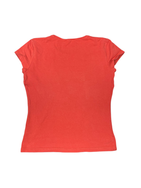 Y2k Peter Murray Short Sleeve Top Red - S