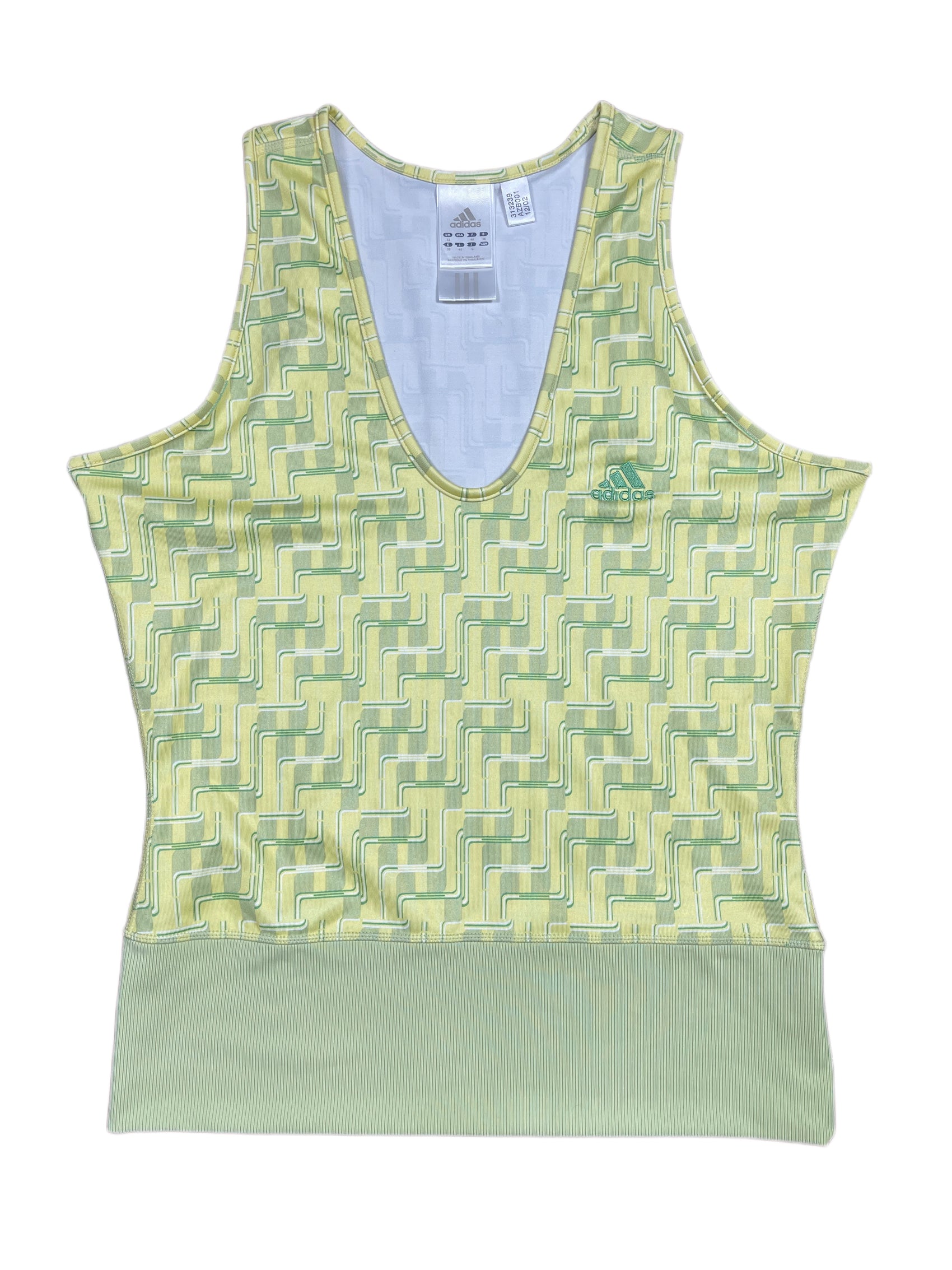 Y2k 2002 Adidas Sport Sleeveless Top Green M
