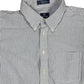 Vintage Puritan Long Sleeve Shirt White Blue - XXL