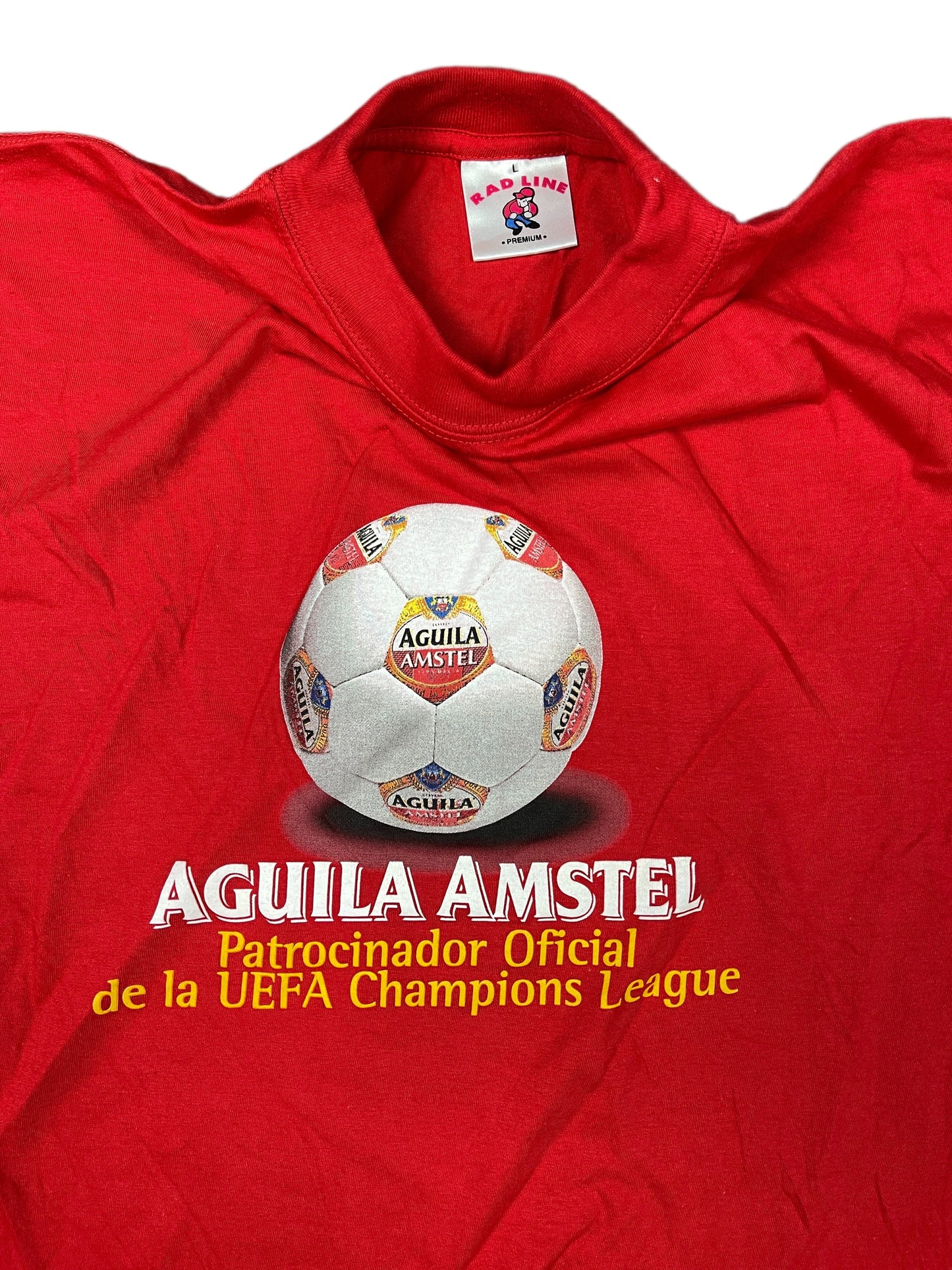 Vintage Amstel Beer Champions League T-Shirt Red - L