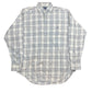 Vintage Ralph Lauren Golf Long Sleeve Shirt Checkered White Gray - M