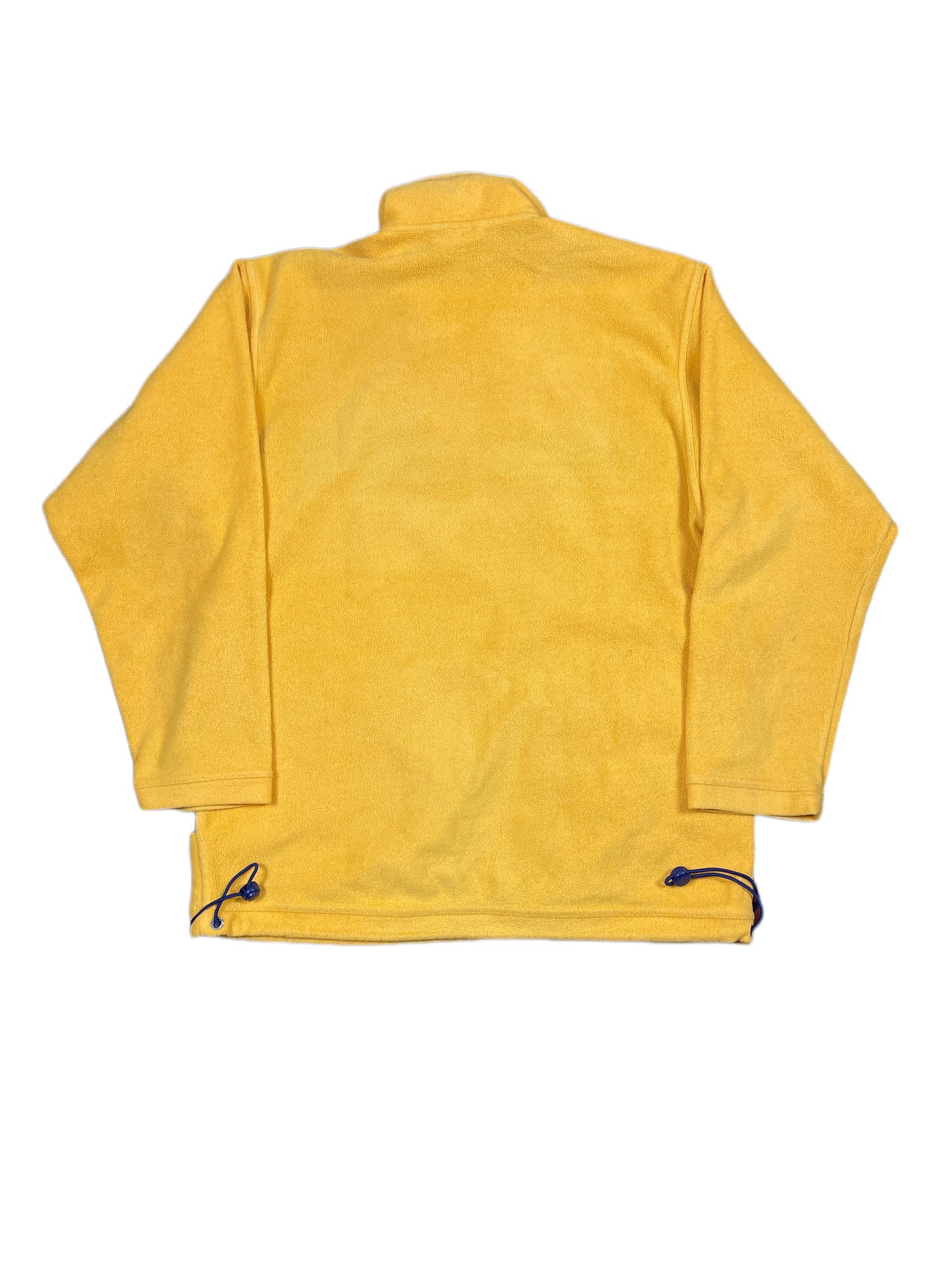 Vintage Adidas 1999 Fleece Zip Sweatshirt Yellow - M
