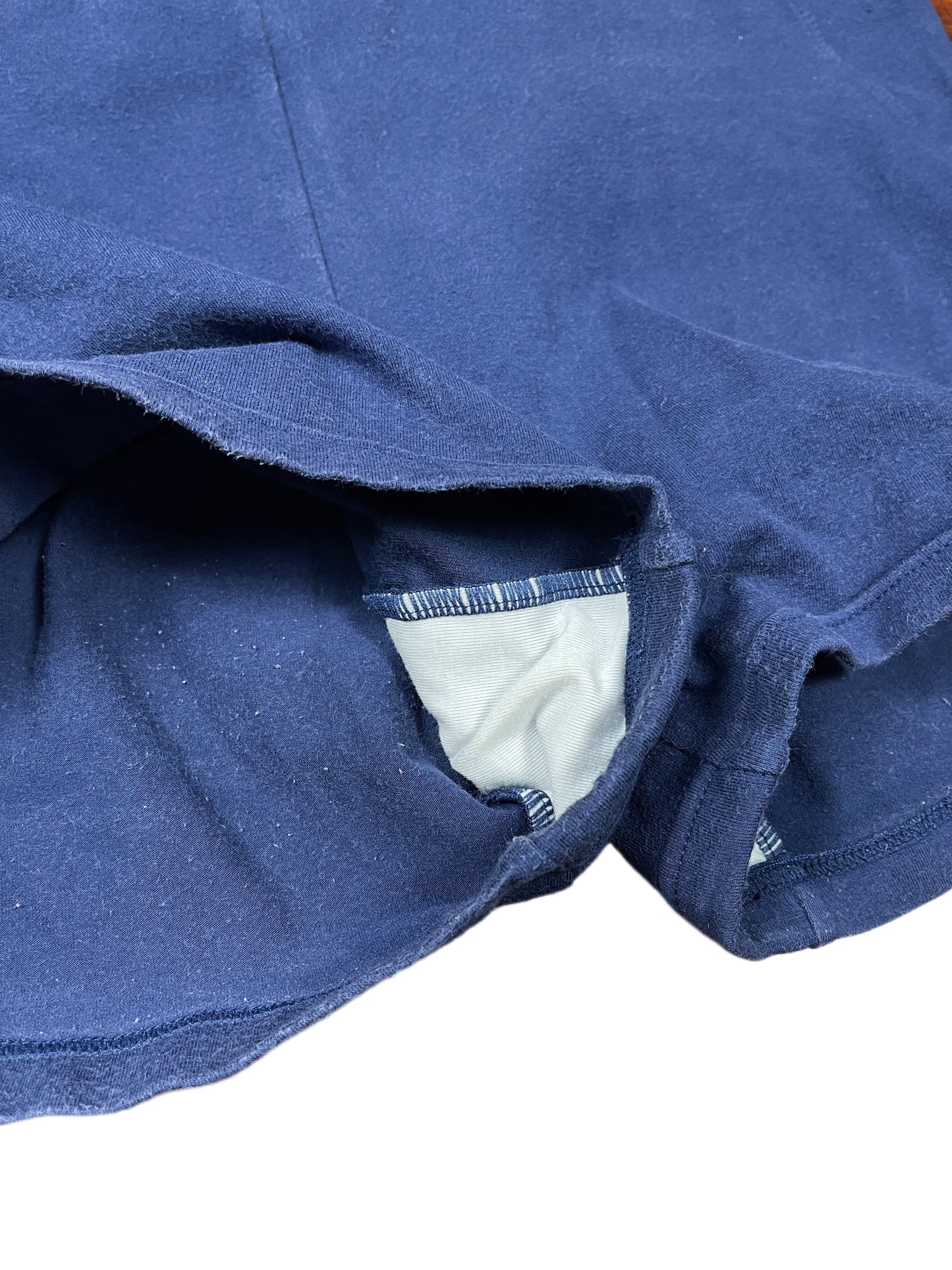 Vintage Nike Sport Shorts Navy Yellow - S