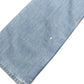 Vintage Levi's Low Waist Flared Denim Pants Blue White - M