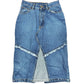 Bandolli High Waist Midi Denim Skirt Blue - XS