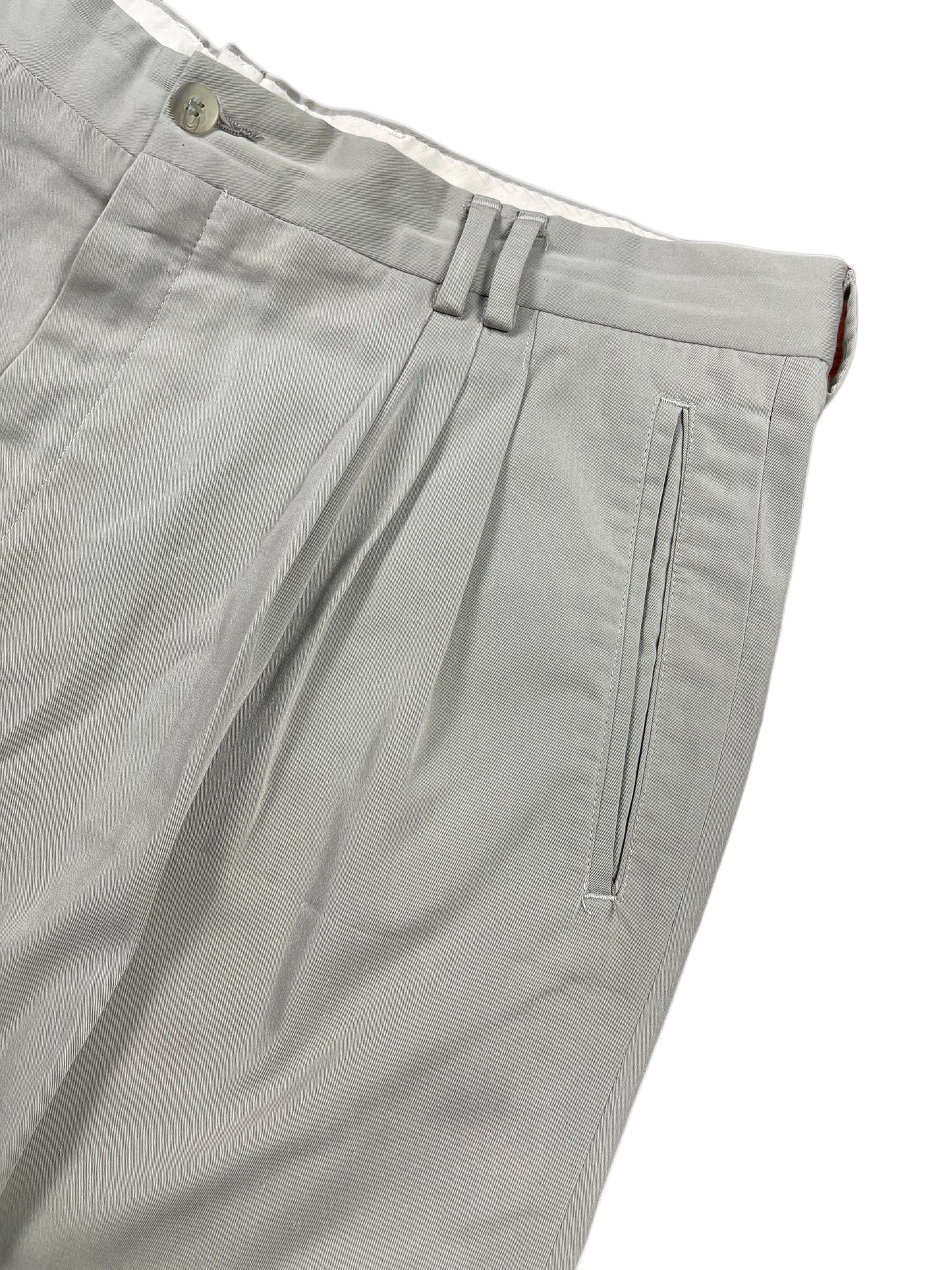 Vintage Seo Elegant Suit Pants Gray - L