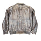 Vintage Aviator Leather Bomber Jacket Brown - M