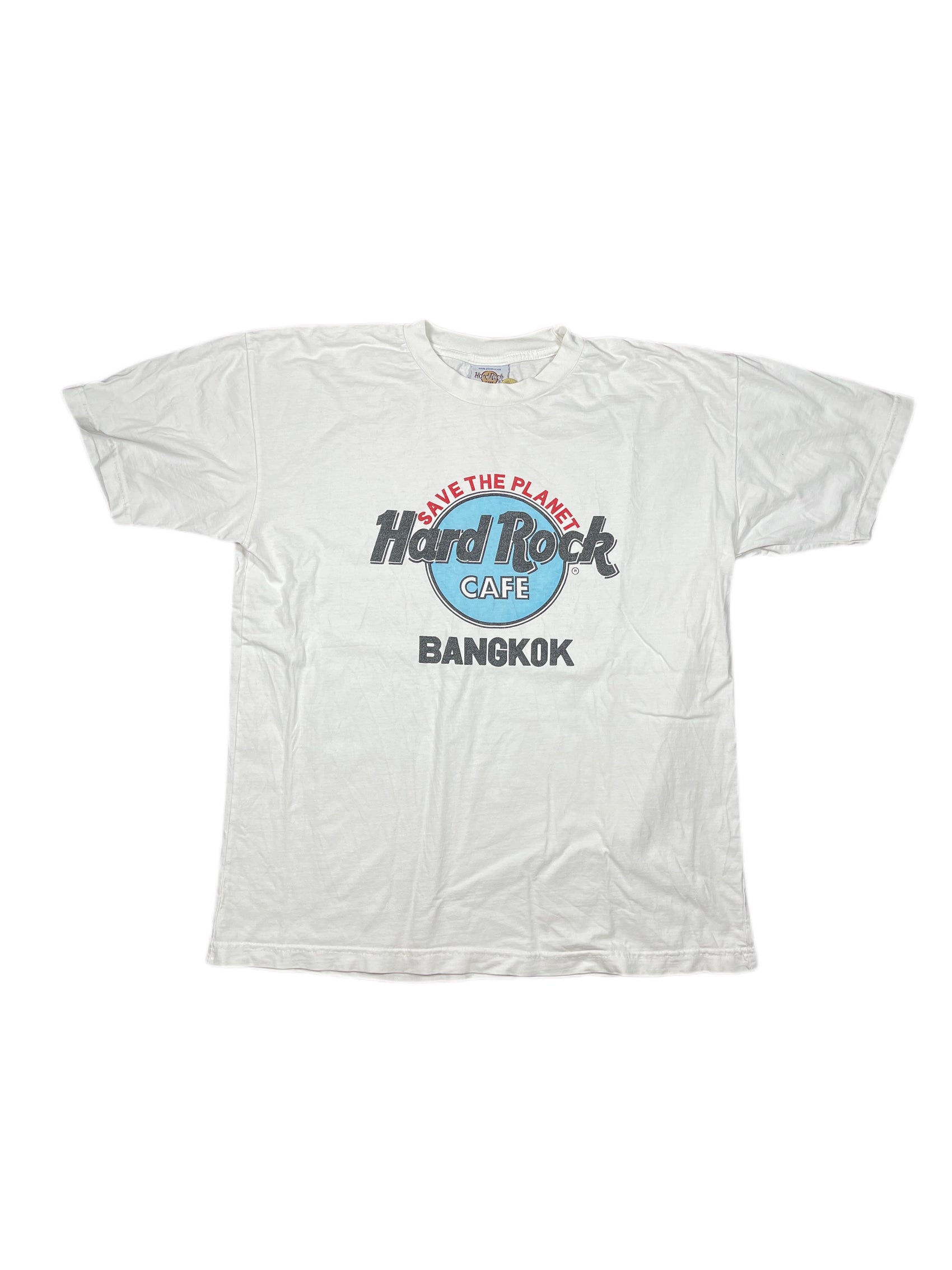 Vintage Hard Rock Cafe Save the Planet Bangkok T-Shirt White - S