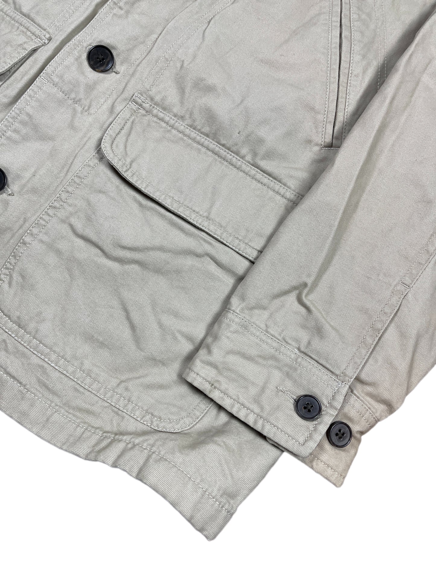 Vintage Lands' End Jacket Cream Old Money - L