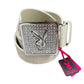Y2k Playboy Leather Belt White 2004