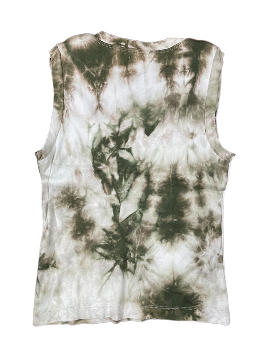 Y2k Lulu Fluctuat America Sleeveless Top Creme - S