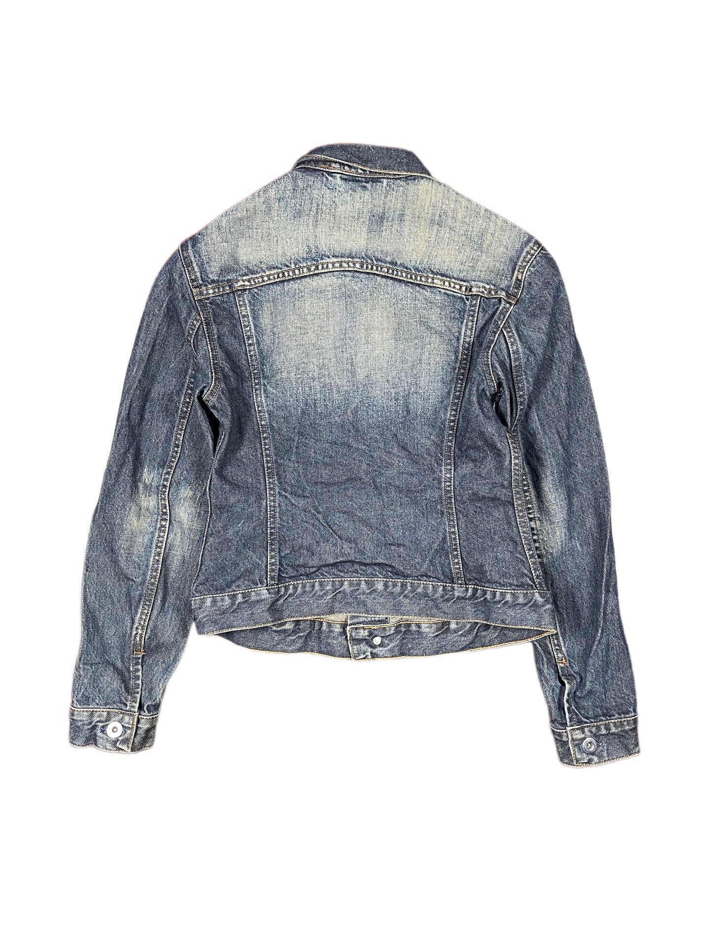 Y2k System Action Denim Jacket Blue - XS