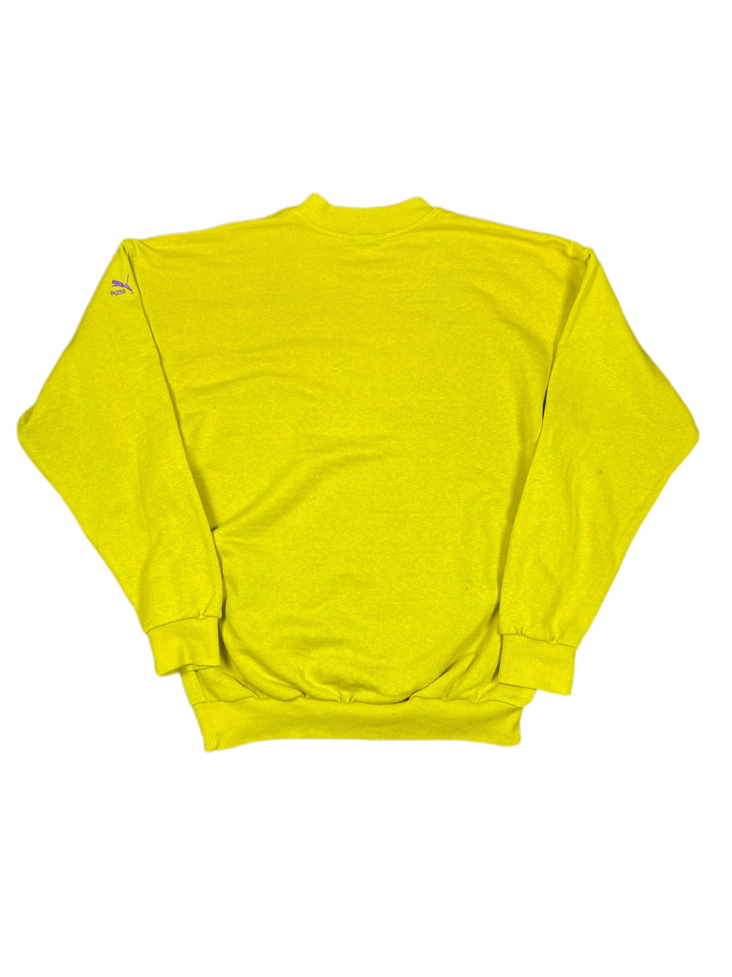 Vintage Puma 1980s Sweatshirt Yellow Mustard - S/M