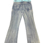 Y2k Moda Europa Denim Pants Blue - S