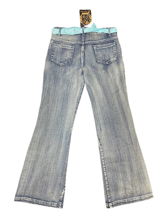 Y2k Moda Europa Denim Pants Blue - S