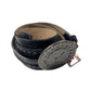 Y2k Playboy Leather Plug Belt Black 2004