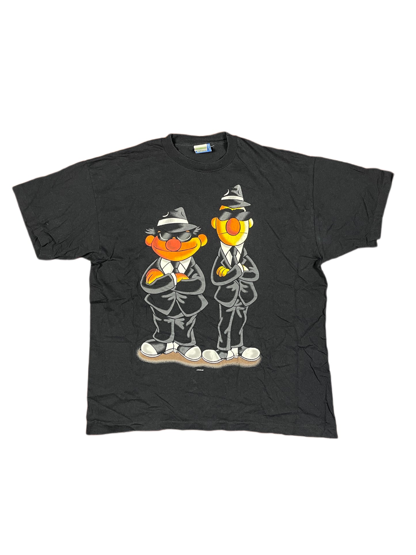 Vintage Sesame Street 1997 T-shirt Black - XL