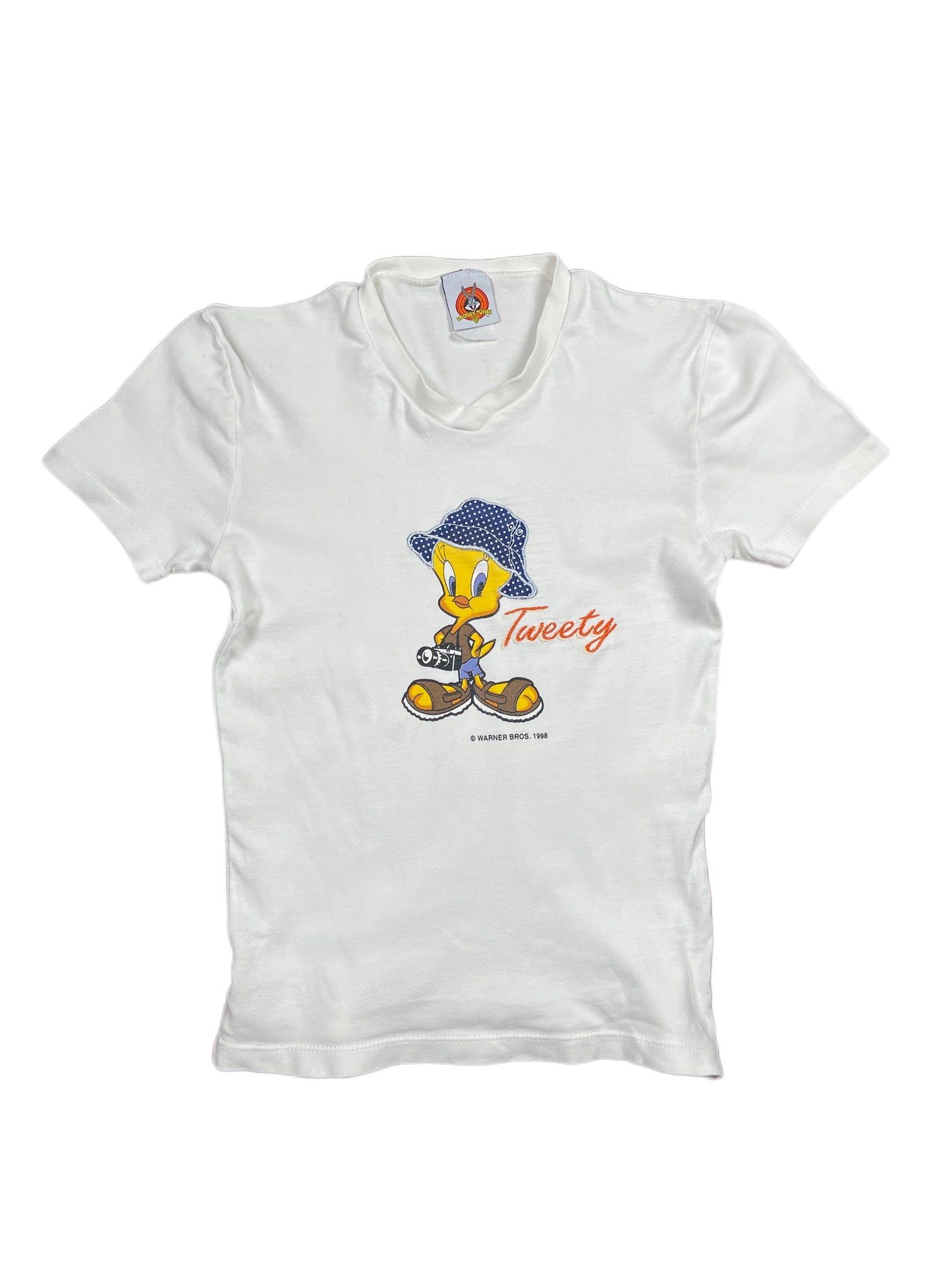 Vintage Looney Tunes 1998 Tweety Baby T-Shirt White - XS