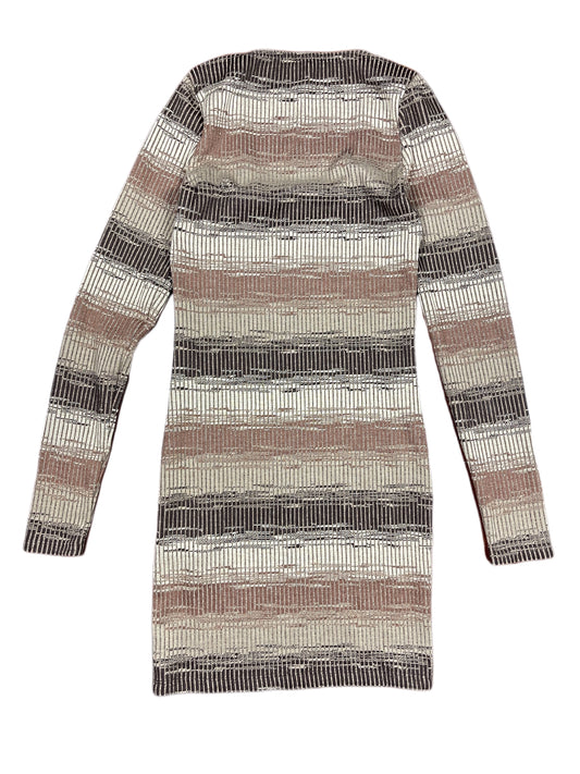 Jennyfer Long Sleeve Dress Brown Beige - S