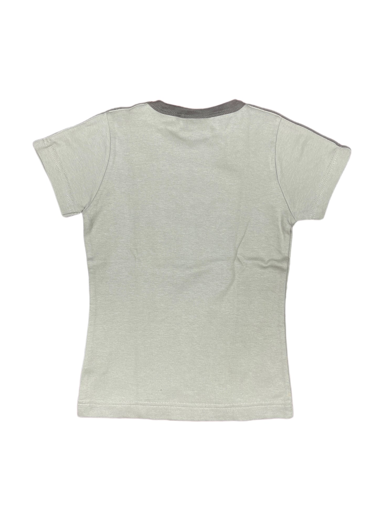 Y2k Spoon Short Sleeve Top Gray - M
