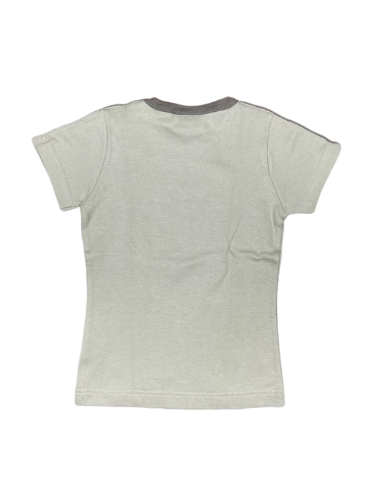 Y2k Spoon Short Sleeve Top Gray - M