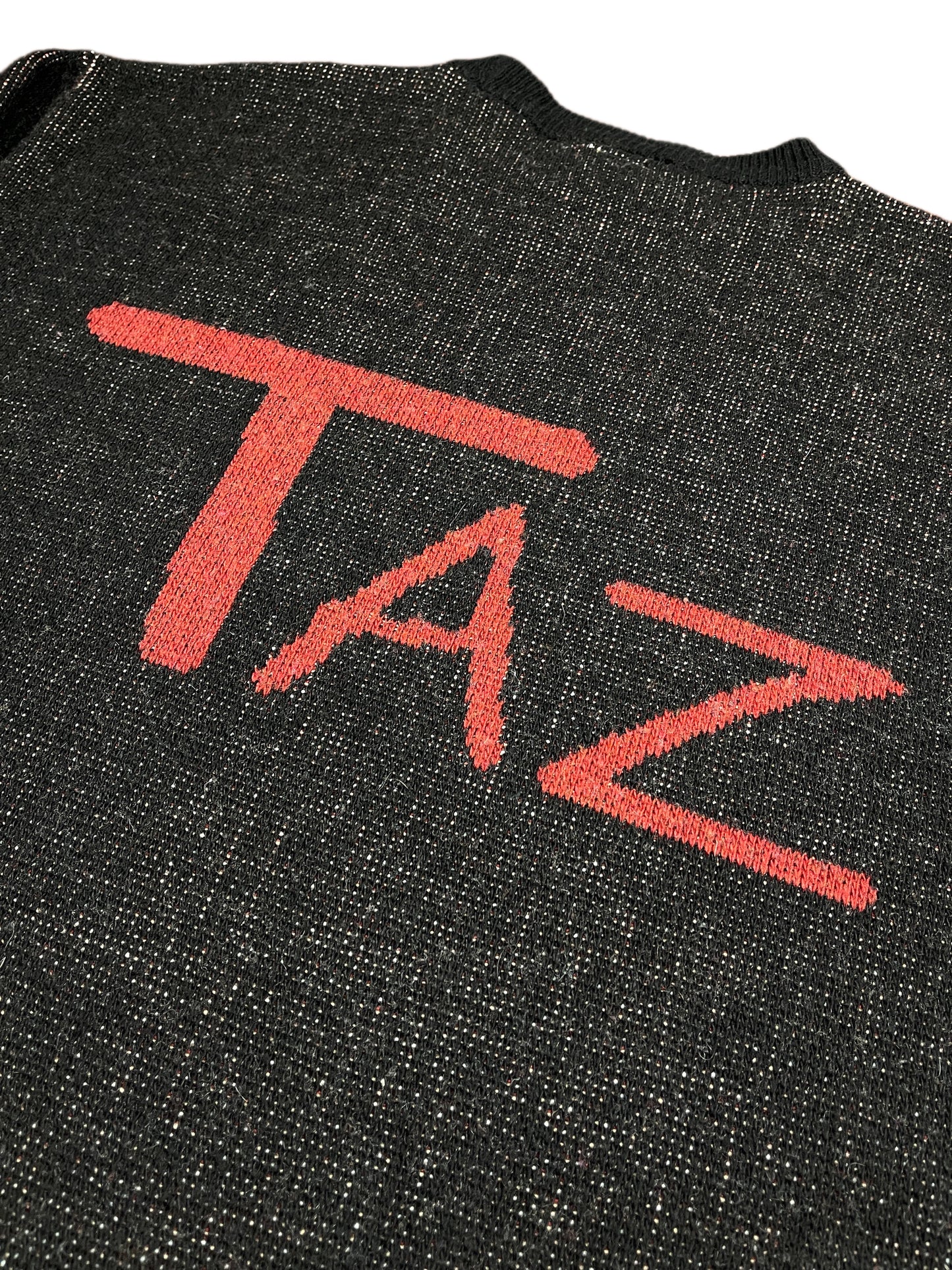 Vintage Looney Tunes 2002 TAZ Tasmanian Devil Chunky Knit Sweatshirt - XXL