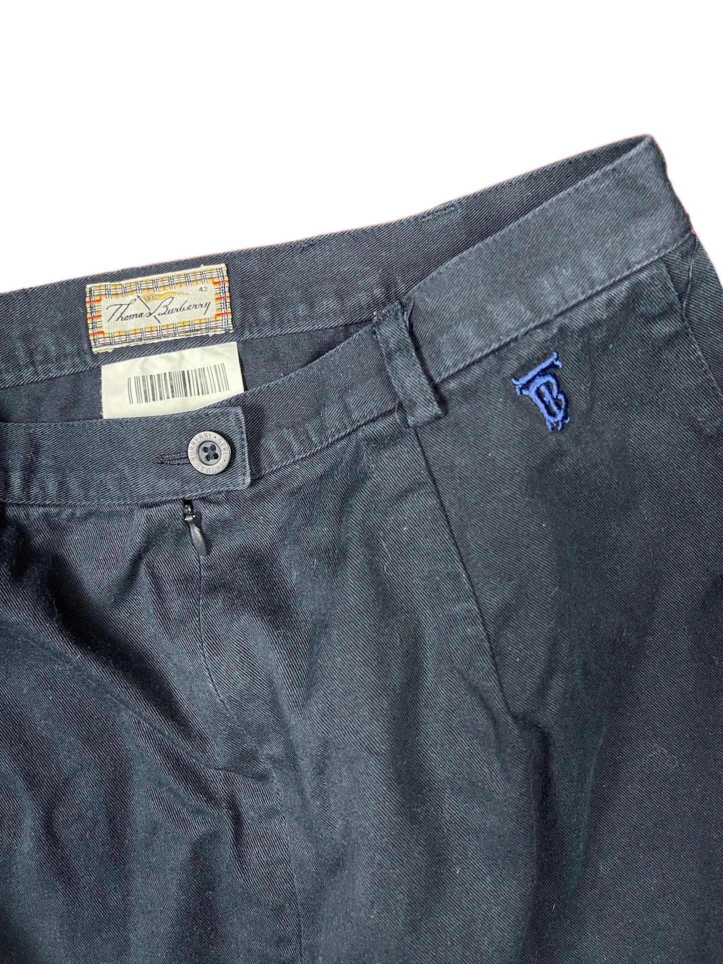 Vintage Thomas Burberry High Waist Skirt Navy - XL