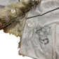 Y2k Easy Comfort Faux Fur Jacket Gray - XL