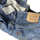 Vintage Levi's 615 Orange Tab Denim Pants Blue - XL