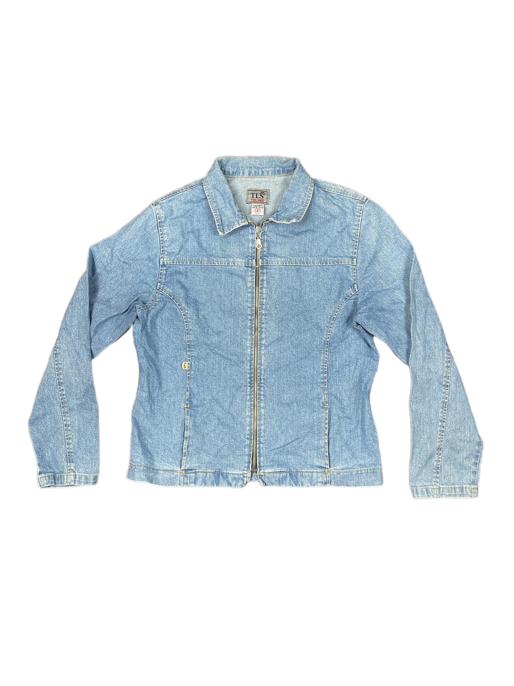 Vintage Tls Denim Jacket Blue - L