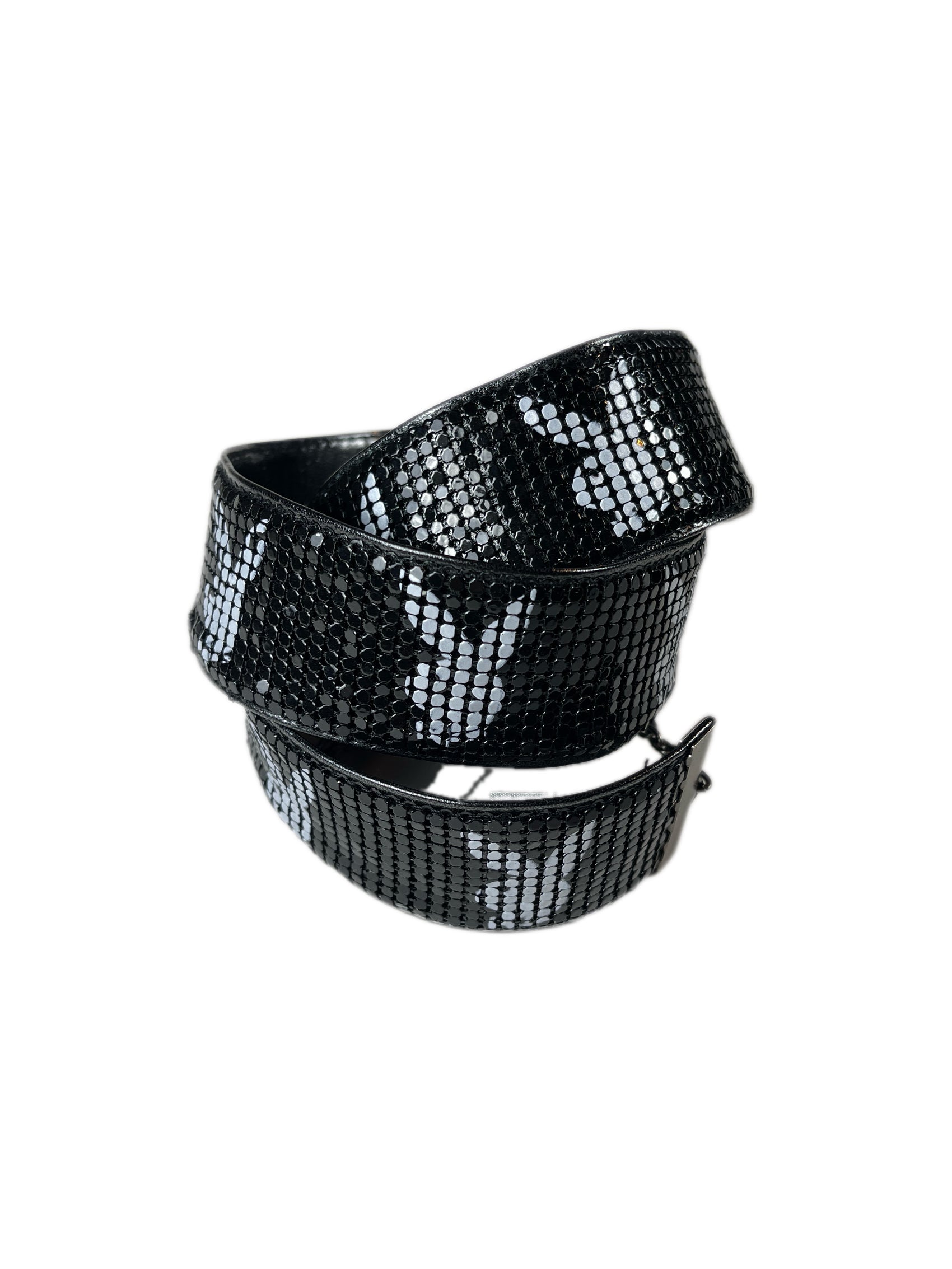 Y2k Playboy Metal Mesh Belt Black 2004
