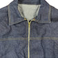 Vintage Denim Jacket Korean Style Blue L