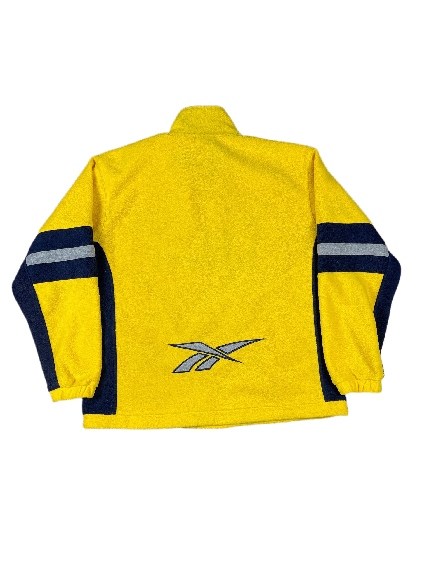 Vintage Reebok Fleece Sweatshirt Yellow - S