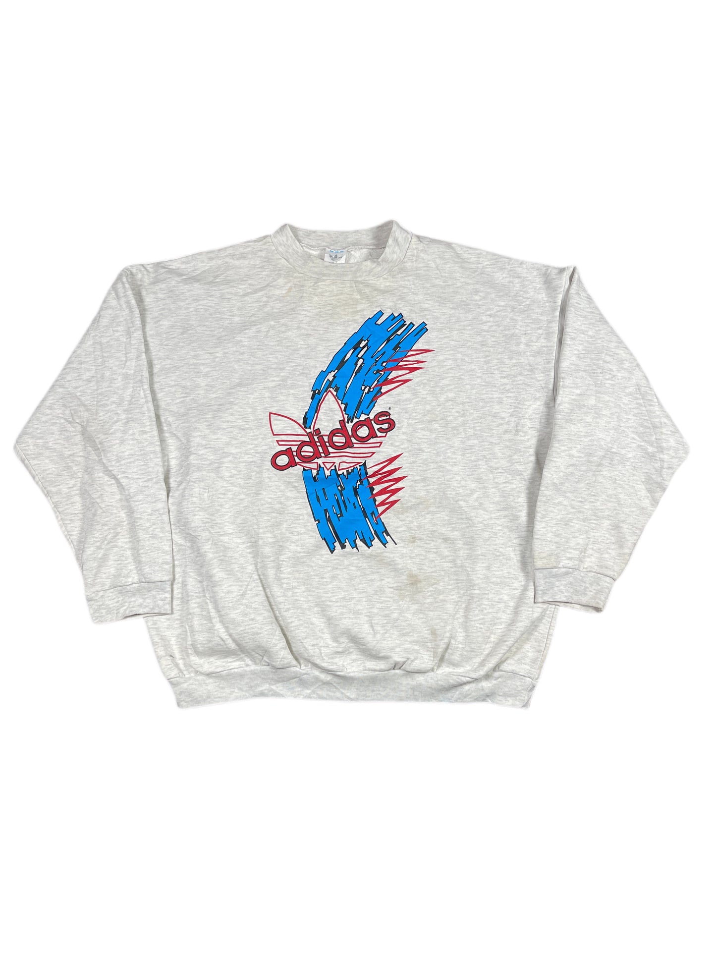 Vintage Adidas 1980s Sweatshirt Gray - L