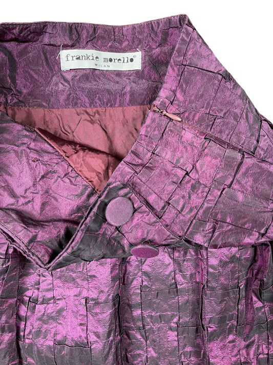 Frankie Morello Silk Skirt Purple - XS